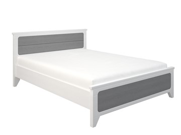 2-спальная кровать Боринское Соня 1400, Белый/Серый в Краснодаре
