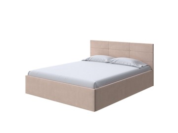 Спальная кровать Vector Plus 160х200, Рогожка (Тетра Имбирь) в Сочи