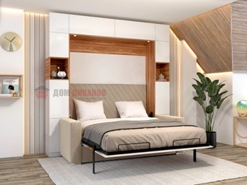 Кровать-шкаф с диваном DetalMaster Аделина 1400х2000 в Краснодаре