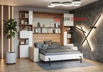 Кровать-шкаф с диваном DetalMaster Дина, 1200х2000 в Краснодаре