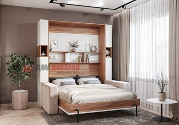 Кровать-шкаф с диваном DetalMaster Добрава, 1400х2000 в Армавире