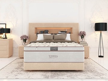 Кровать Smart Compact/Podium M 160х200, Флок (Велсофт Бежевый) в Сочи