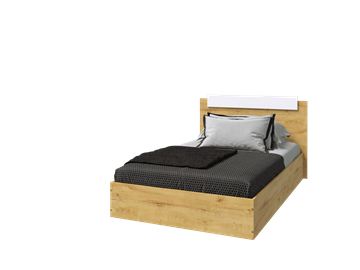 Спальная кровать Эра Эко 900 ЛДСП, Дуб вотан/Белый в Армавире
