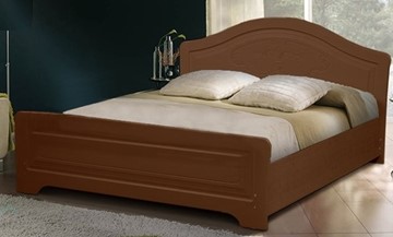 Кровать Ивушка-5 2000х1200 с высоким изножьем, цвет Итальянский орех в Новороссийске