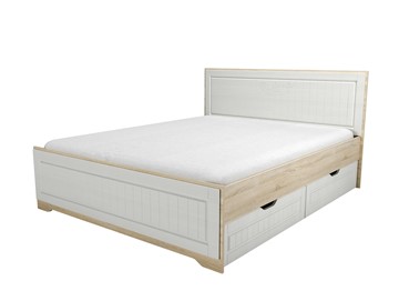 Кровать двуспальная с ящиками НМ 040.34 Оливия Дуб Сонома в Армавире