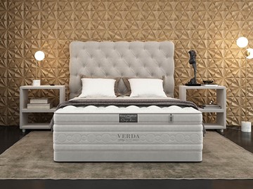 Кровать спальная Cloud Compact/Basement 180х200, Флок (Велсофт Серый) в Сочи