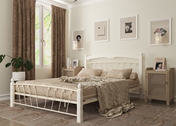 Кровать 1.5-спальная Муза 1, 1400, белый в Краснодаре