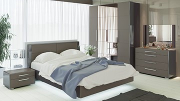 Гарнитур спальный Наоми №3, цвет Фон серый, Джут в Армавире