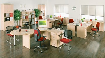 Набор мебели в офис Формула (вяз светлый) в Новороссийске