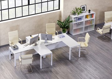 Офисный набор мебели Metal System Style (Белый/Белый) в Сочи
