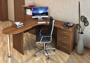 Комплект офисной мебели Riva, Орех в Краснодаре
