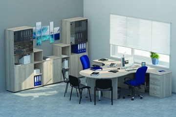 Офисный набор мебели Twin для 2 сотрудников с совмещенными столами в Сочи