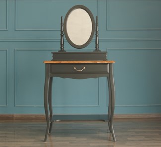 Косметический стол Leontina с зеркалом (ST9321BLK) Черный в Краснодаре