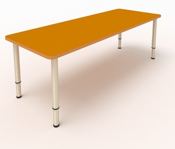 Стол для детей 2-местный  (по одну сторону столешн.) СДО-2 (0-3) оранжевый в Краснодаре