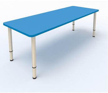 Стол детский 2-местный  (по одну сторону столешн.) СДО-2 (0-3) синий (МДФ) в Армавире