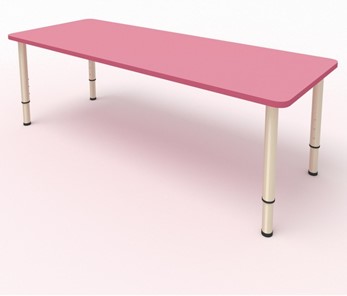 Стол детский 2-местный  (по одну сторону столешн.) СДО-3 (0-3) розовый (МДФ) в Армавире