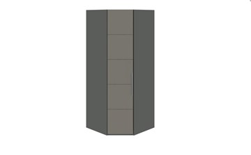Распашной угловой шкаф Наоми, цвет Фон серый, Джут СМ-208.07.06 в Армавире