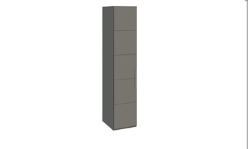 Шкаф одностворчатый Наоми, цвет Фон серый, Джут СМ-208.07.01 в Армавире