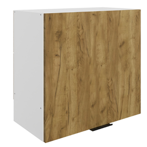 Кухонный шкаф Стоун L600 Н566 (1 дв. гл.) (белый/акация светлая) в Краснодаре