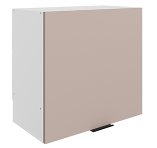 Навесной шкаф Стоун L600 Н566 (1 дв. гл.) (белый/грей софттач) в Сочи