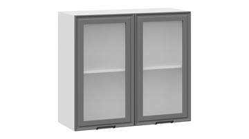 Кухонный шкаф Белладжио 1В8С (Белый, Софт графит) в Сочи