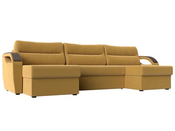 П-образный диван Форсайт, Желтый (Микровельвет) в Сочи