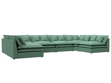 П-образный диван Лига-040, Амур зеленый (рогожка) в Армавире