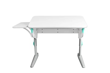 Детский стол-трансформер 5/100 (СУТ.46) + Polka_b 5/550 Рамух белый/серый/Аквамарин в Сочи