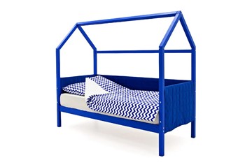 Кровать-домик в детскую «Svogen синий» мягкая в Краснодаре