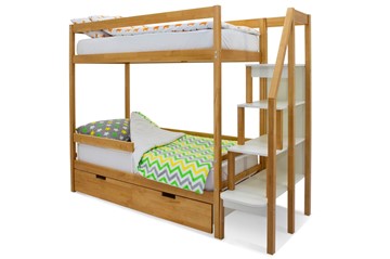 Детская двухэтажная кровать Svogen дерево в Краснодаре
