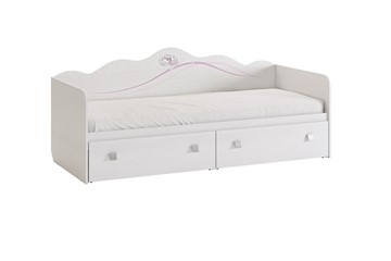 Кровать в детскую Фэнтези с ящиками, белый рамух в Краснодаре