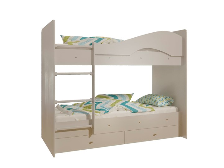 Детская 2-этажная кровать Мая с 2 ящиками на щитах, цвет Млечный дуб в Краснодаре - изображение 4