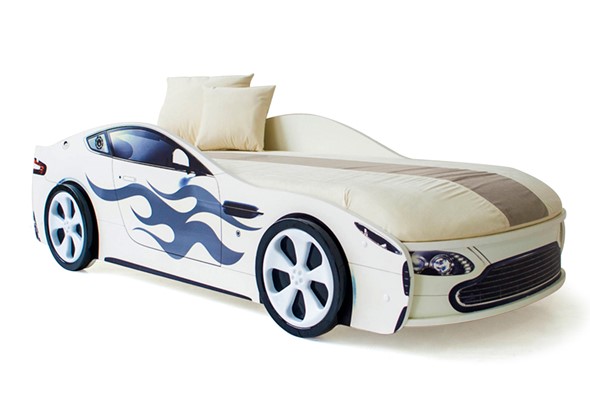 Кровать-машина в детскую Бондимобиль белый в Сочи - изображение
