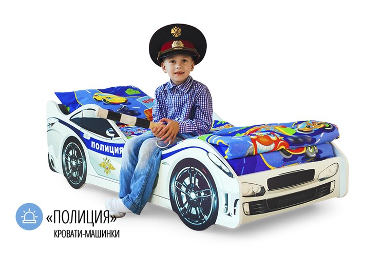 Кровать-машина в детскую Полиция в Краснодаре - изображение 1