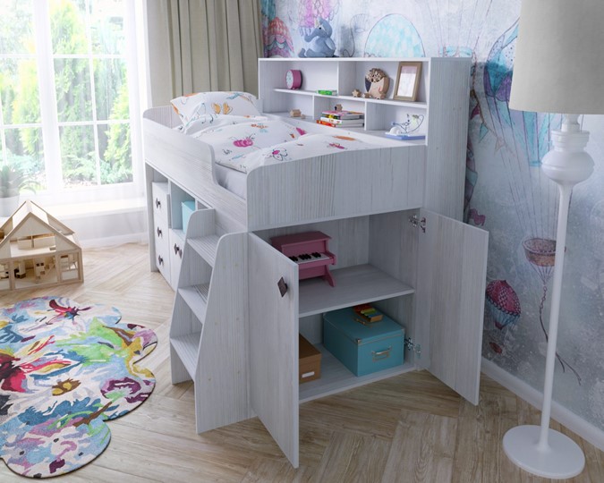 Кровать-чердак детская Малыш-5, цвет Винтерберг в Новороссийске - изображение 6