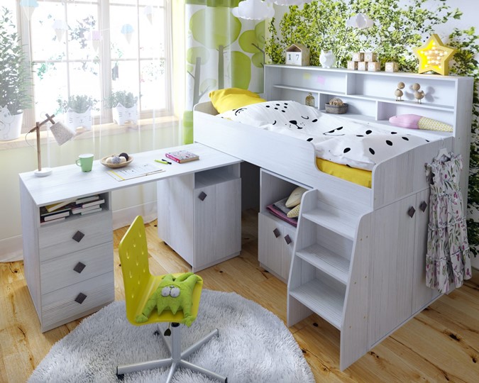 Кровать-чердак детская Малыш-5, цвет Винтерберг в Новороссийске - изображение 7