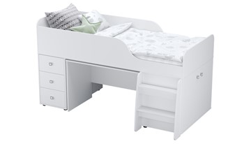 Детская кровать с рабочей зоной POLINI Kids Simple 4500 Белый в Армавире - предосмотр 6