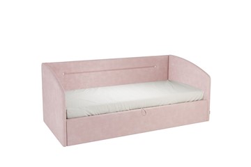 Кровать в детскую 0.9 Альба (Софа), нежно-розовый (велюр) в Армавире