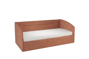 Кровать в детскую 0.9 Альба (Софа), персик (велюр) в Армавире