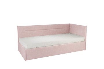 Кровать детская 0.9 Альба (Тахта), нежно-розовый (велюр) в Краснодаре