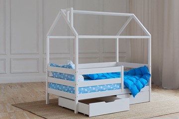 Детская кровать Домик с ящиками, цвет белый в Армавире - предосмотр 2