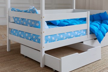 Детская кровать Домик с ящиками, цвет белый в Новороссийске - предосмотр 3