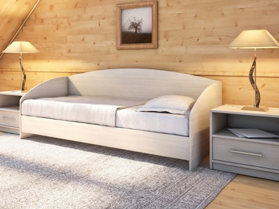 Подростковая кровать Этюд Софа, 90х190, ясень шимо светлый в Краснодаре - изображение