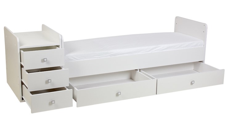 Кровать-трансформер с комодом Фея 1100 Белый в Сочи - изображение 9