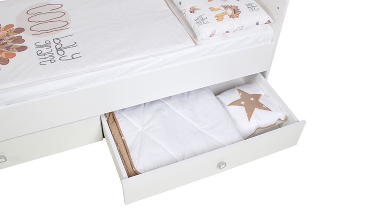 Кровать-трансформер с комодом Фея 1100 Белый в Сочи - изображение 10