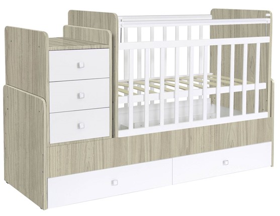 Детская кровать Фея 1100 Вяз-белый в Сочи - изображение