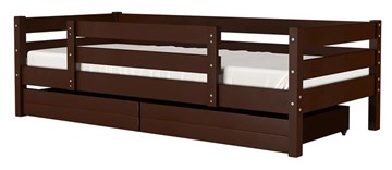 Кроватка Глория с ящиками и бортиком (Орех) в Армавире