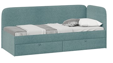 Детская кровать Молли тип 1 (80), Микровелюр Scandi Indigo 11 в Новороссийске