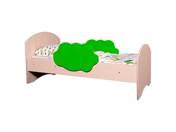 Детская кровать Тучка, корпус Дуб млечный, фасад Лайм в Краснодаре