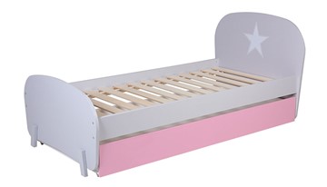 Кровать детская POLINI Kids Mirum 1915 Серый / розовый в Новороссийске
